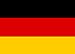 Bandeira da Alemanha, nas cores preta, vermelha e amarela.