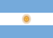 Bandeira da Argentina, em azul e branco
