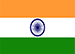 Bandeira da India, em laranja, branco e vermelho