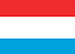 Bandeira do Luxemburgo, em vermelho, azul e branco